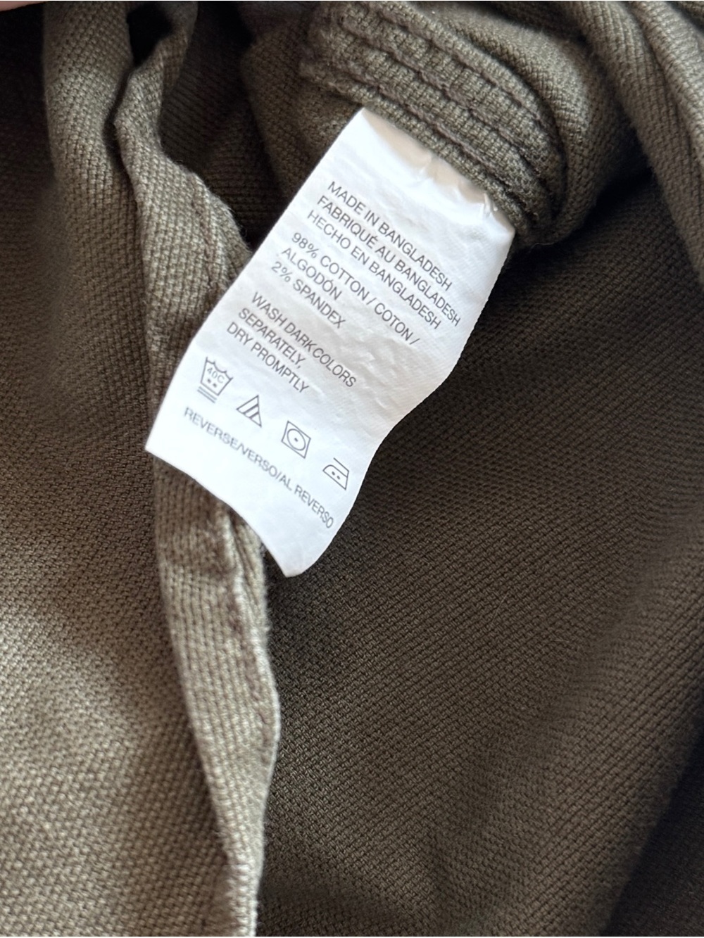 G.H. Bass Utility Pocket Green Button-Up Work Shirt - Picture 3 of 8